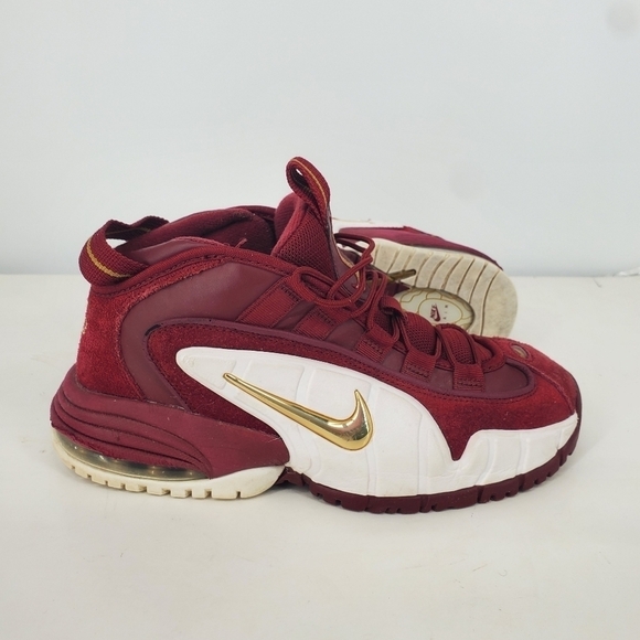Nike Air Max Penny 1 House Party Sneakers 6 Youth 7.5 Women Shoes Team Red White - Picture 6 of 15